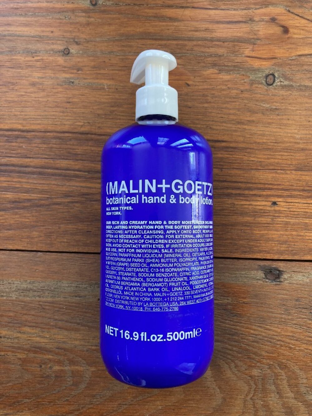 Set/5 MALIN + GOETZ Botanical Hand & Body Lotions - 5 x 16.9 fl. oz. NEW